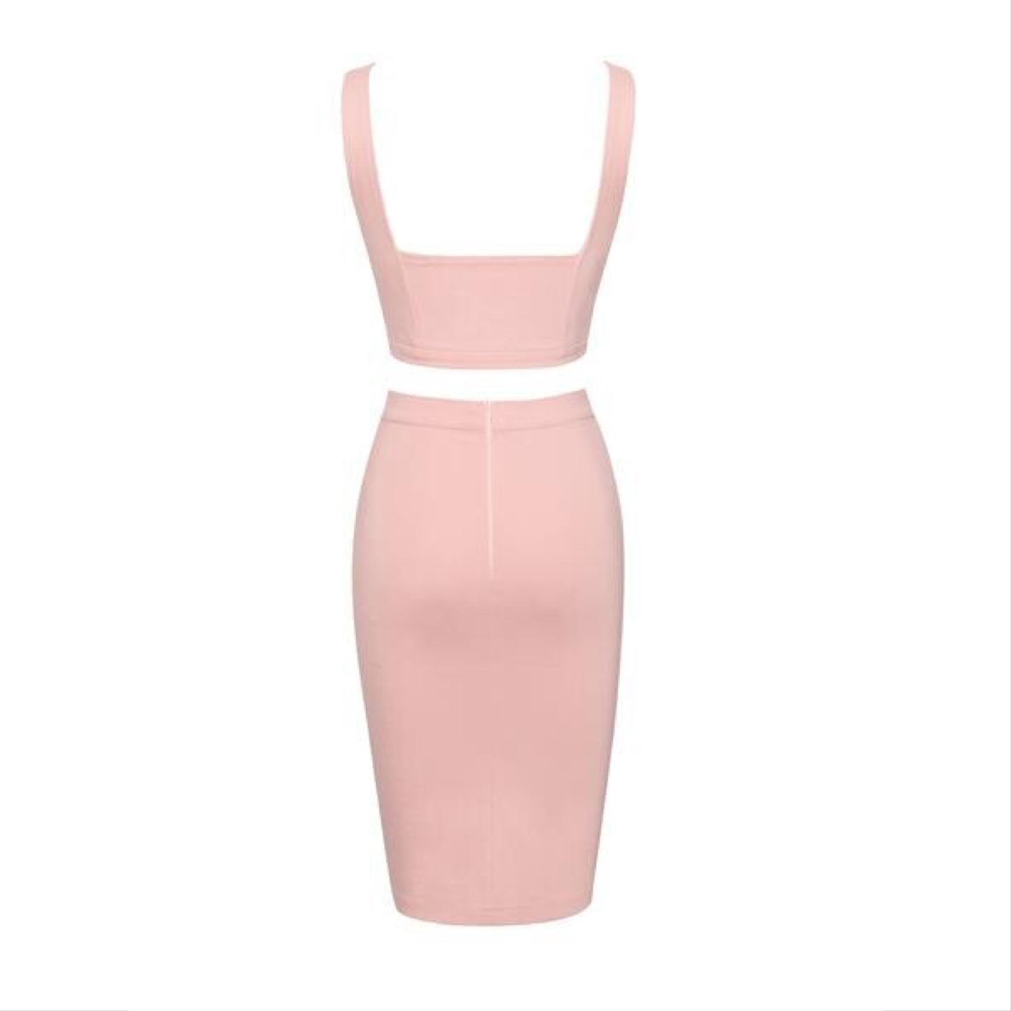 π 2 Piece Lace Up Crop Top Skirt Set π