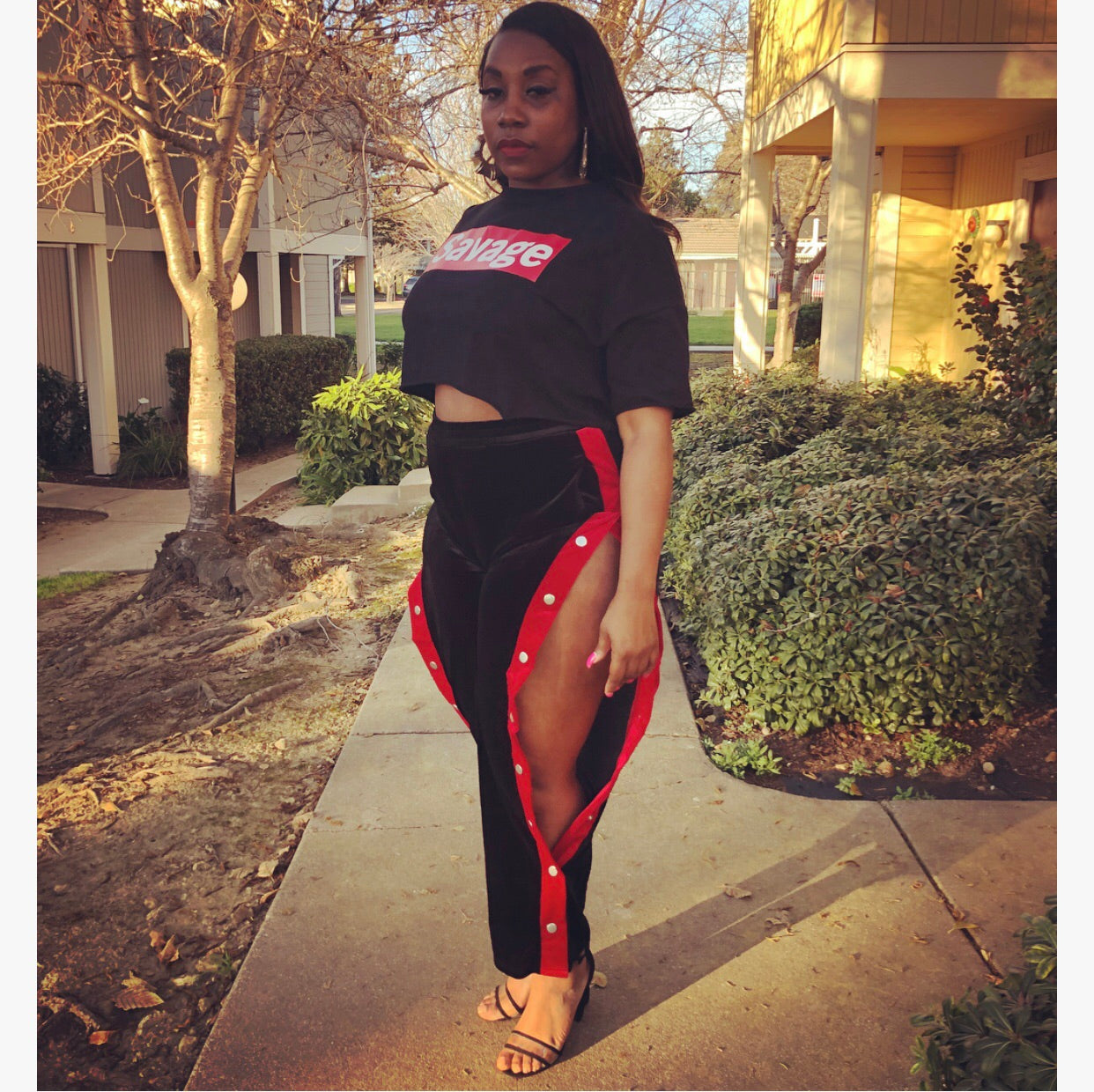 🌹Velvet Track Pants🌹