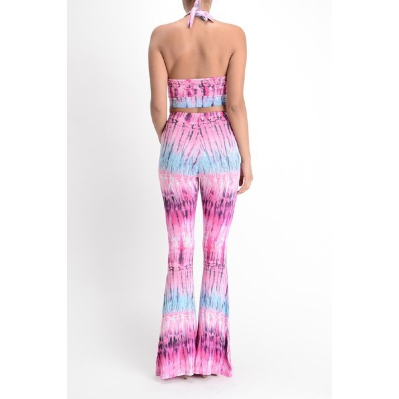 ππ Tie dye Halter BellBottom Pants Set ππ